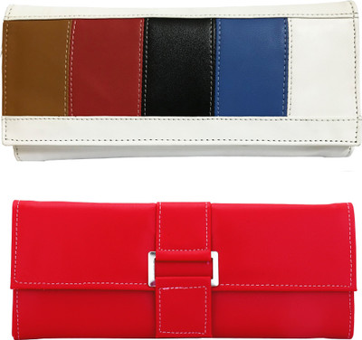 

Lady bar Casual Red, White Clutch