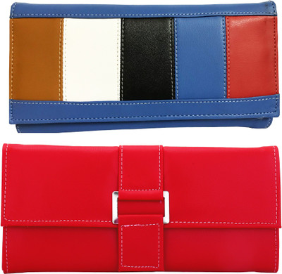 

Lady bar Casual Red, Blue Clutch, Blue;red