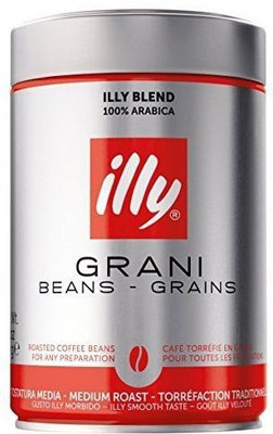 

illy Medium Roast Beans , 8.8 Oz : Caffe Normale Whole Bean Coffee, Medium Roast, Red Top, 8.8 coffee can (Pack of 2) Roast & Ground Coffee 499 g