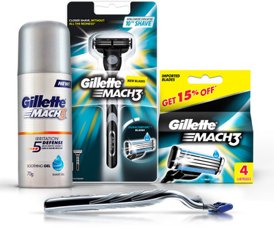 

Gillette Mach 3 Limited Edition Travel Pack(Set of 3)