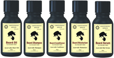 

Continent Spice Khadi Beard Gift Kit (pack of 5) (50 ml Each)(Set of 5)