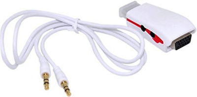 

Microware Sound With Long Cable (White) HDMI Adapter(Compatible with LAPTOP, PC, White)