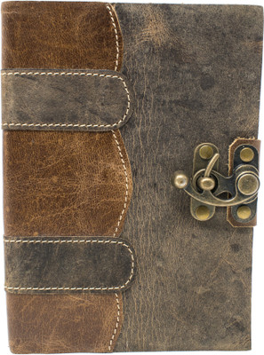 

Craft Club Regular Journal(100% handmade recycled cotton paper journal with lock (finished leather journal), Brown)