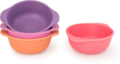 

bobo&boo Set of 4 Bamboo Kids Snack Bowls, Stackable & Reusable - Sunset - Made from Bamboo, Non-Toxic, BPA-free & Eco-friendly Kids snack bowls without Lids, FDA & LFGB approved, Great Gift for Baby Showers & Birthdays(Sunset)
