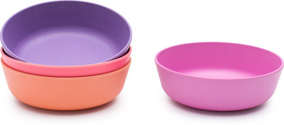 

bobo&boo Set of 4 Bamboo Toddlers & Kids Bowls for Cereal & Soup - Sunset - Made from Bamboo, Non-Toxic, BPA-free & Eco-friendly Kids bowls for cereal & soups, FDA & LFGB approved, Great Gift for Baby Showers & Birthdays(Sunset)