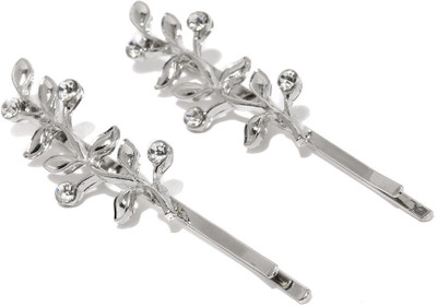 

Ayesha Fashion women silver metal Hair Pin(Silver)