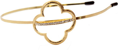 Ayesha Fashion women gold metal Hair Band(Gold)