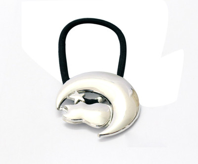 

Ayesha Fashion women silver metal Rubber Band(Silver)