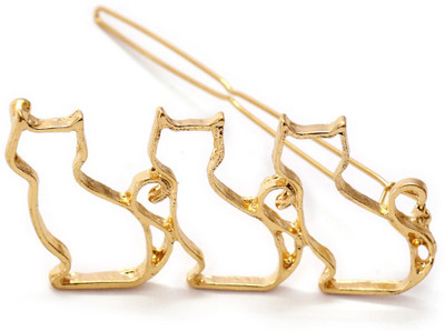 

Ayesha Fashion women gold metal Hair Pin(Gold)