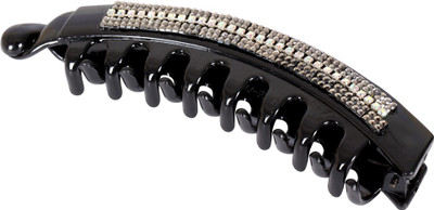 

Ayesha Fashion women black plastic Hair Clip(Black)