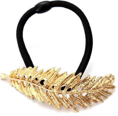 

Ayesha Fashion women gold metal Rubber Band(Gold)