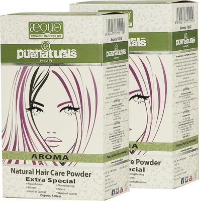 

Pure Naturals AEQUO ORGANIC 100% AROMA POWDER HAIR COLOR KIT- 120GM(PACK OF 2) Hair Color(AROMA)