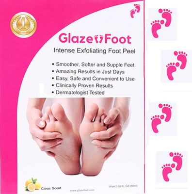 

Glaze Foot Peel Mask - To get Soft & Smooth Feet (BUY 3 GET 2 FREE)(60 ml, Set of 5)