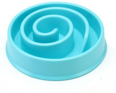 

Shrih Pet Slow Feeder Bowl Round Plastic Pet Bowl(0.500 ml Blue)
