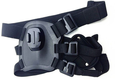 

ZenShanti Fetch Dog Chest Shoulder Strap Belt Mount for GoPro Camera Dog Standard Harness(, Black