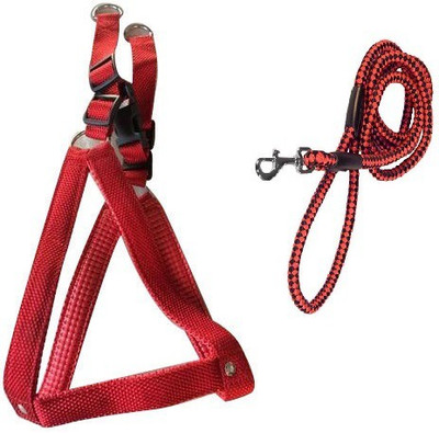 

Furious3D Dog Harness & Leash(, RED