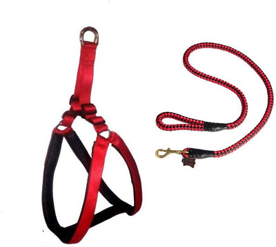 

Furious3D Dog Harness & Leash(, RED