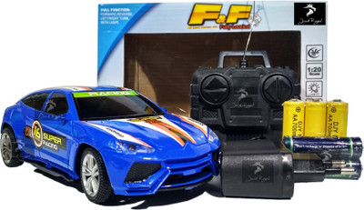 

Jack Royal F&F 1:20 Fully Loaded R/c Car With Rechargeable batteries and Charger (Royal Blue Hatch)(Royal Blue)
