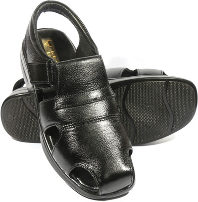 

ICEBULL LEATHER Men BLACK Sandals