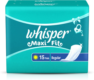 

Whisper Maxi Fit Regular Wings Sanitary Pad(Pack of 15)