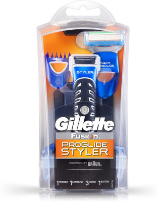 

Gillette Fusion Proglide 3-in-1 Styler Cordless Trimmer for Men(Black, Blue)