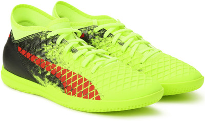 

Puma FUTURE 18.4 IT Football Shoes For Men(Green, Fizzy yellow-red blast-puma black