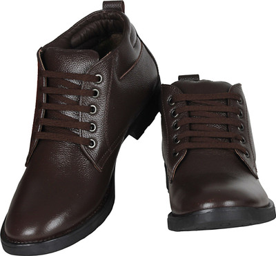 

vincenzo MEN'S LEATHER BOOT For Men(Brown