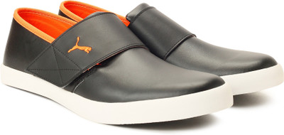 

Puma El Rey Milano III IDP Slip on Sneakers For Men(Black, Puma black-dark shadow-vibrant orange