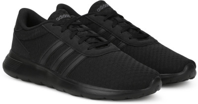 ADIDAS LITE RACER Running Shoes For Men(Black, Cblack/cblack/grefiv