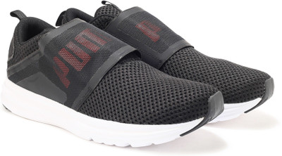 

Puma Enzo Strap Mesh Running Shoes For Men(Black, Puma black-flame scarlet
