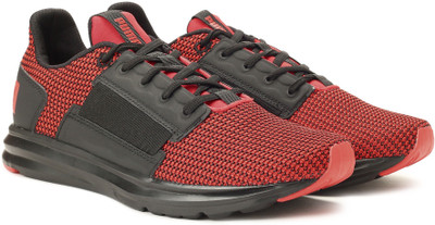 

Puma Enzo Street Knit IDP Running Shoes For Men(Red, Black, Flame scarlet-puma black