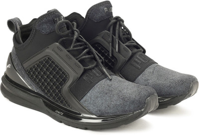 

Puma IGNITE Limitless Brushed Suede Running Shoes For Men(Black, Grey, Puma black-puma silver