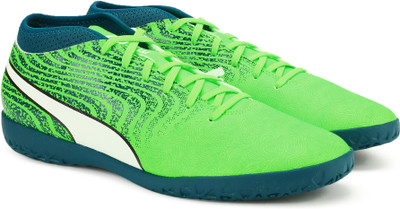 

Puma ONE 18.4 IT Football Shoes For Men(Green, Green gecko-puma white-deep lagoon