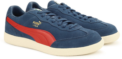 

Puma Liga Suede Sneakers For Men(Blue, Blue indigo-flame scarlet-whisper white