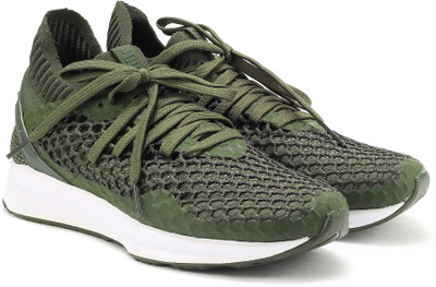 

Puma IGNITE NETFIT Running Shoes For Men(Olive, Forest night-castor gray