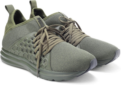 

Puma Enzo NF Mid Running Shoes For Men(Olive, Forest night-puma black