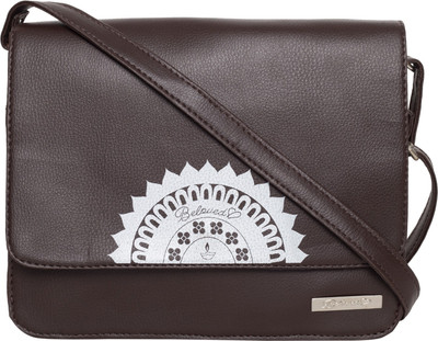 

Beloved Women Casual Brown PU Sling Bag