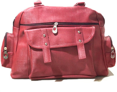 

MK Enterprises Girls Casual Red Leatherette Hand-held Bag