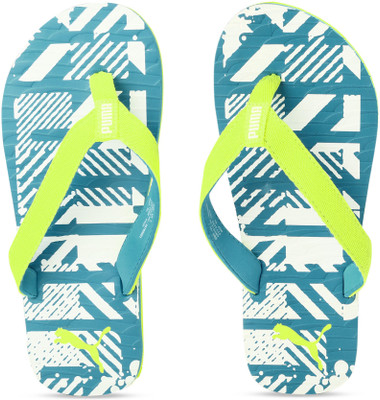 

Puma Mykonos Graphic IDP Flip Flops, Hawaiian ocean-fizzy yellow-puma white