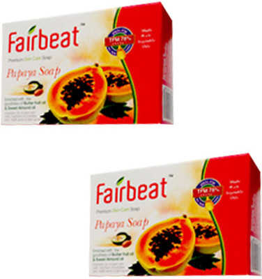 

Fairbeat Jobha Papaya Soap (Pack of 2)(125 g, Pack of 2)