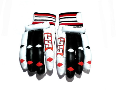 

gs Batting Gloves For Boys, Age Around 9 To 15 Years Batting Gloves (S, Black, White, Red)