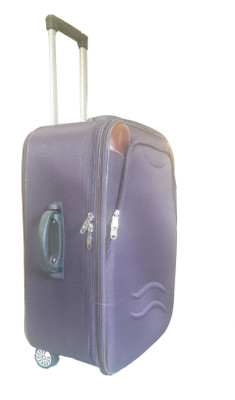 

Aqeeq FashionStyle Vintage Artificial Leather Edges Purple L.Pkt Travel Trolley Luggage Suitcase Bag (Brown,Red,Turquoise,Purple) Cabin Luggage -  inch(Purple