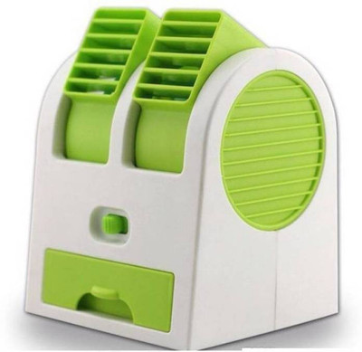 

Elegant Shopping Small Mini USB Fragrance Air Conditioner Cooling Fan ESP-08 USB Fan(Green, White)