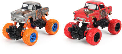 

Jack Royal Bigfoot 4*4 Diecast Pullback Scorpion Red & Grey Combo Car(Red & Grey)