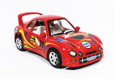 

Jack Royal Kinsfun RED Turbo Racers Metal Cars with Graphics(Red)