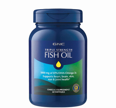 

GNC Triple Strength Fish Oil Supports Heart, Brain, Skin, Eye & Joint Health (60 Softgels)(60 No)