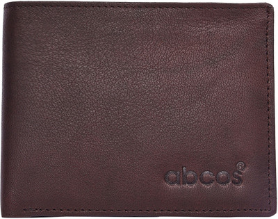 

abcos Men Brown Genuine Leather Wallet(5 Card Slots)