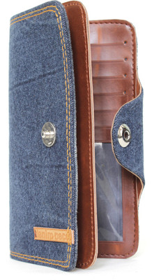

Denim Decor Women Blue Denim Wallet(18 Card Slots)