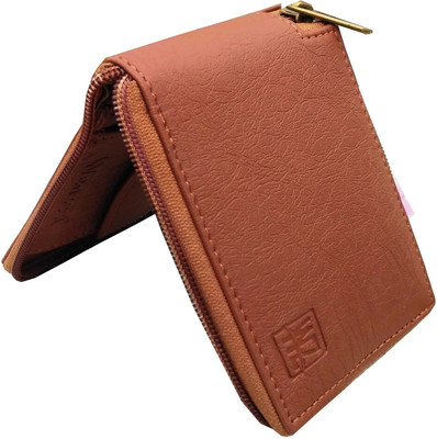 WENZEST Men Tan Artificial Leather Wallet(3 Card Slots)
