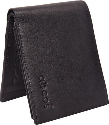 

abcos Men Black Genuine Leather Wallet(6 Card Slots)